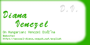 diana venczel business card